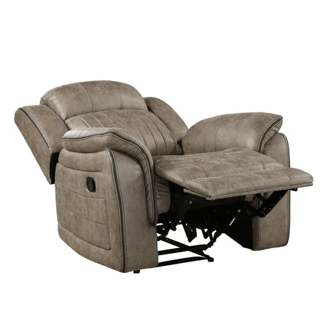 Centeroak Sandy Brown Reclining Chair by Homelegance at Eve Furniture