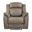 Centeroak Sandy Brown Reclining Chair by Homelegance at Eve Furniture