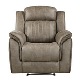 Centeroak Sandy Brown Reclining Chair by Homelegance at Eve Furniture