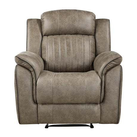Centeroak Sandy Brown Reclining Chair by Homelegance at Eve Furniture