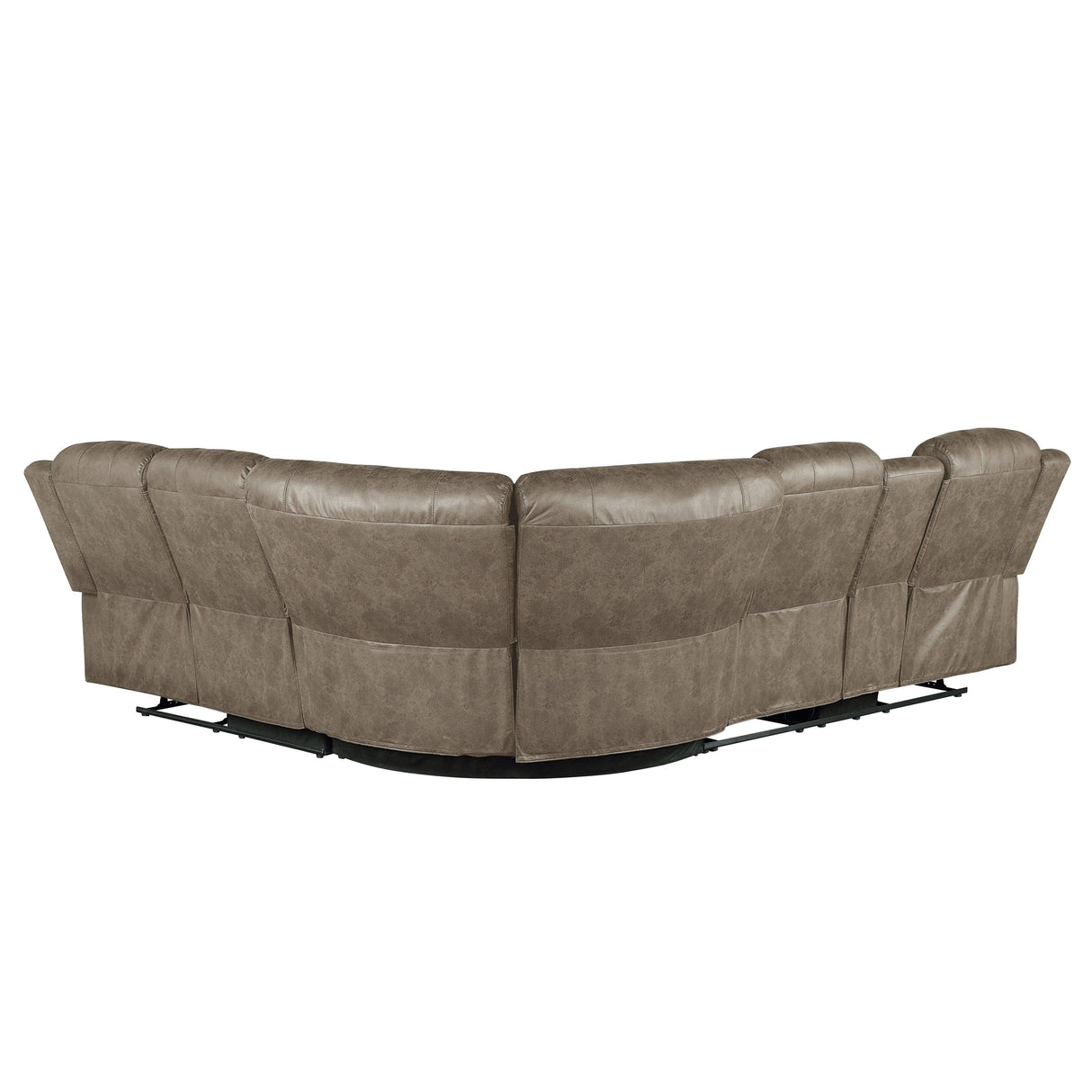 Centeroak Sandy Brown Reclining Sectional by Homelegance at Eve Furniture