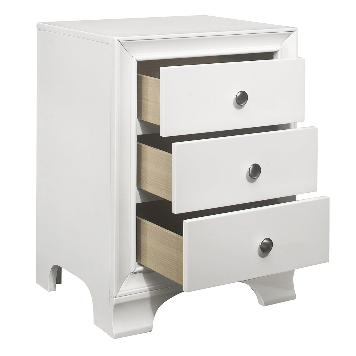 Centralia White Nightstand by Homelegance at Eve Furniture