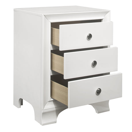 Centralia White Nightstand by Homelegance at Eve Furniture