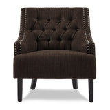 Charisma Chocolate Accent Chair by Homelegance at Eve Furniture