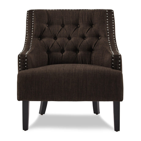 Charisma Chocolate Accent Chair by Homelegance at Eve Furniture
