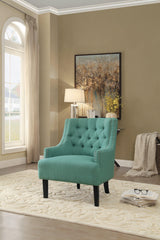 Charisma Teal Accent Chair by Homelegance at Eve Furniture