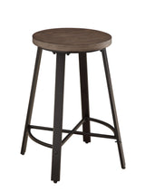 Chevre Brown/Gray Round Counter Height Set by Homelegance at Eve Furniture