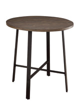 Chevre Brown/Gray Round Counter Height Table by Homelegance at Eve Furniture