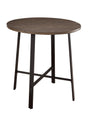 Chevre Brown/Gray Round Counter Height Table by Homelegance at Eve Furniture