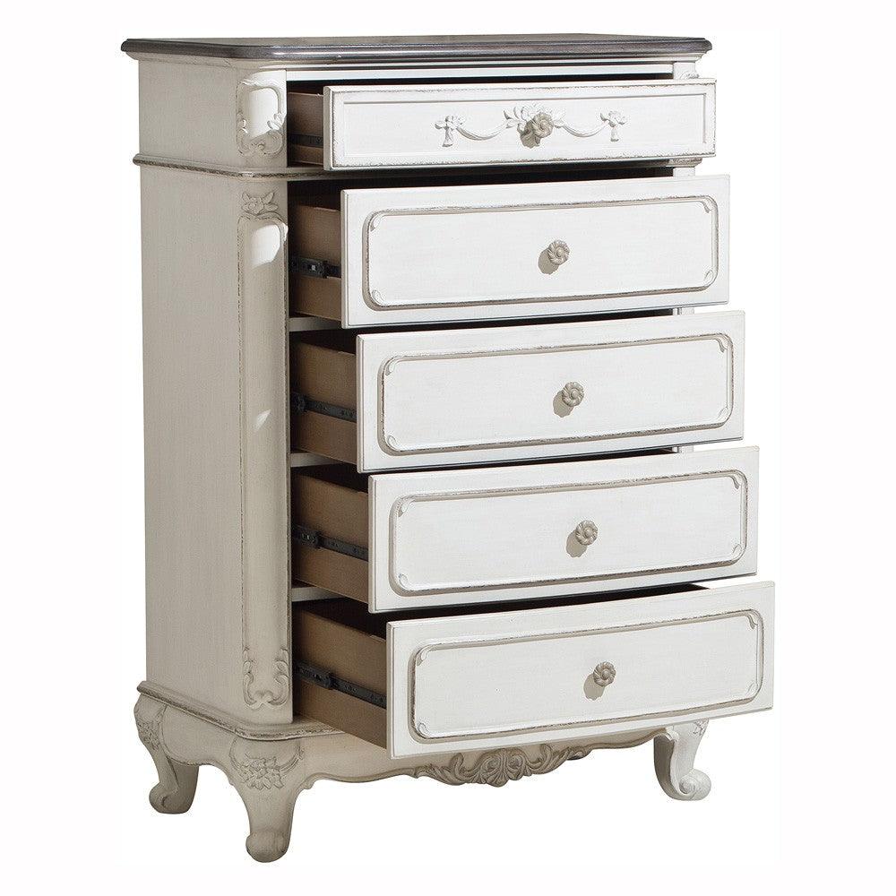 Cinderella Antique White Chest by Homelegance at Eve Furniture