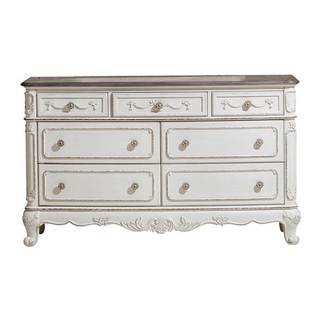 Cinderella Antique White Dresser by Homelegance at Eve Furniture