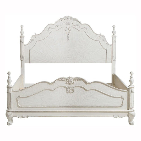 Cinderella Antique White Poster Youth Bedroom Set by Homelegance at Eve Furniture