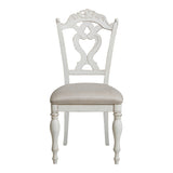 Cinderella Antique White Writing Desk Chair by Homelegance at Eve Furniture