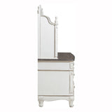 Cinderella Antique White Writing Desk with Hutch by Homelegance at Eve Furniture
