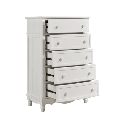 Clementine White Chest by Homelegance at Eve Furniture
