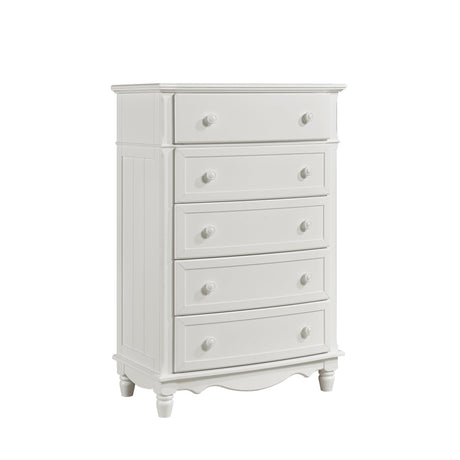 Clementine White Chest by Homelegance at Eve Furniture