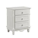 Clementine White Nightstand by Homelegance at Eve Furniture