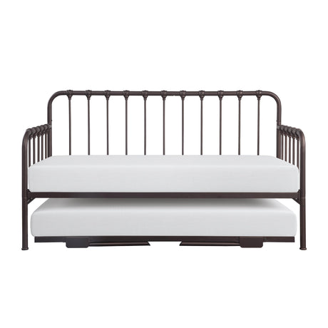 Constance Dark Bronze Daybed With Lift-Up Trundle by Homelegance at Eve Furniture