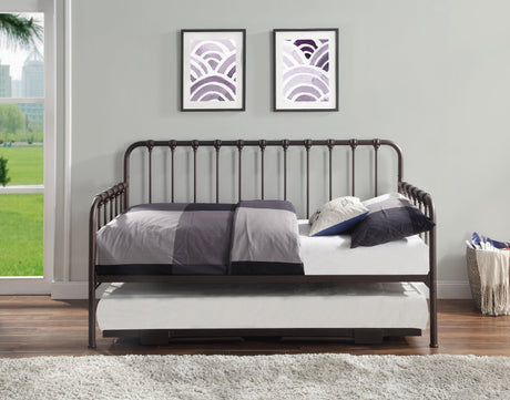 Constance Dark Bronze Daybed With Lift-Up Trundle by Homelegance at Eve Furniture