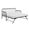 Constance Dark Bronze Daybed With Lift-Up Trundle by Homelegance at Eve Furniture