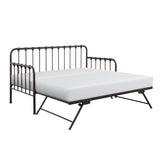 Constance Dark Bronze Daybed With Lift-Up Trundle by Homelegance at Eve Furniture