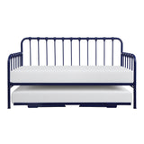 Constance Navy Blue Daybed With Lift-Up Trundle by Homelegance at Eve Furniture