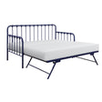Constance Navy Blue Daybed With Lift-Up Trundle by Homelegance at Eve Furniture