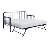 Constance Navy Blue Daybed With Lift-Up Trundle by Homelegance at Eve Furniture