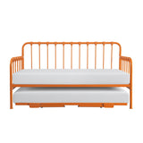 Constance Orange Daybed With Lift-Up Trundle by Homelegance at Eve Furniture