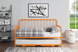 Constance Orange Daybed With Lift-Up Trundle by Homelegance at Eve Furniture