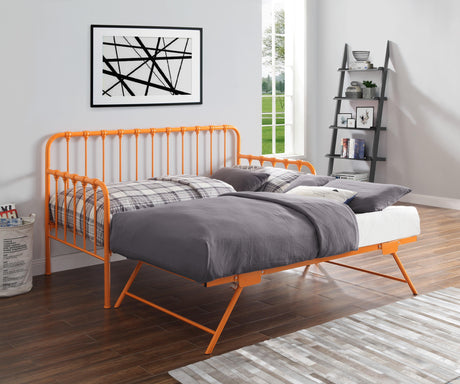 Constance Orange Daybed With Lift-Up Trundle by Homelegance at Eve Furniture