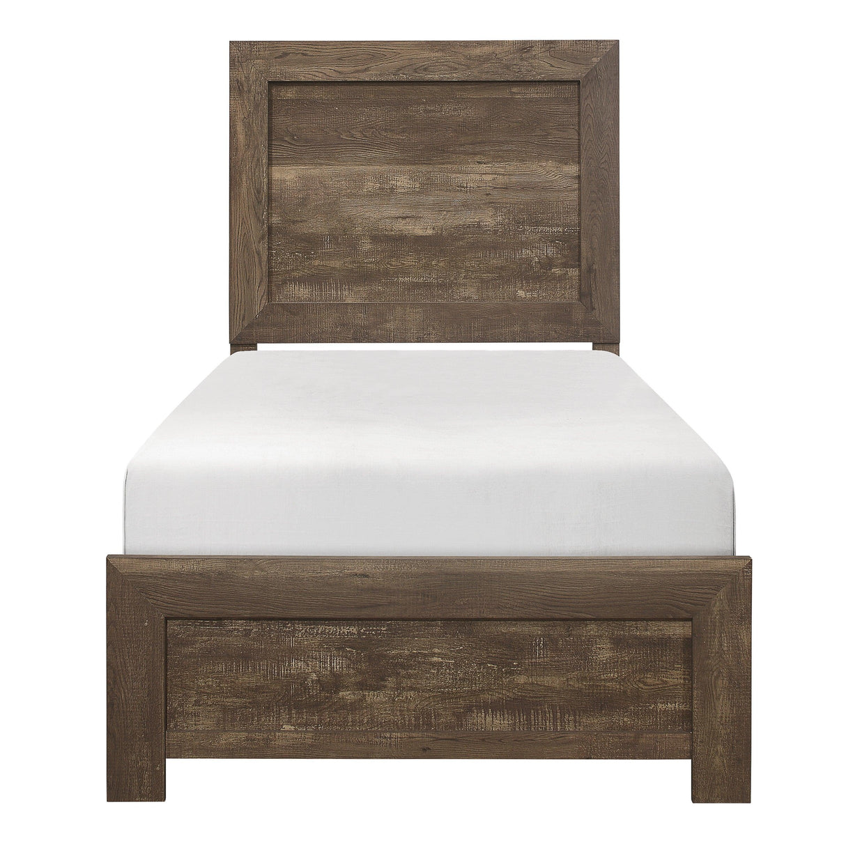 Corbin Brown Twin Panel Bed by Homelegance at Eve Furniture