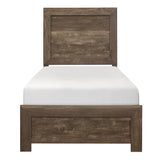 Corbin Brown Twin Panel Bed by Homelegance at Eve Furniture