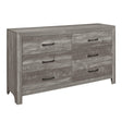 Corbin Gray Panel Bedroom Set by Homelegance at Eve Furniture