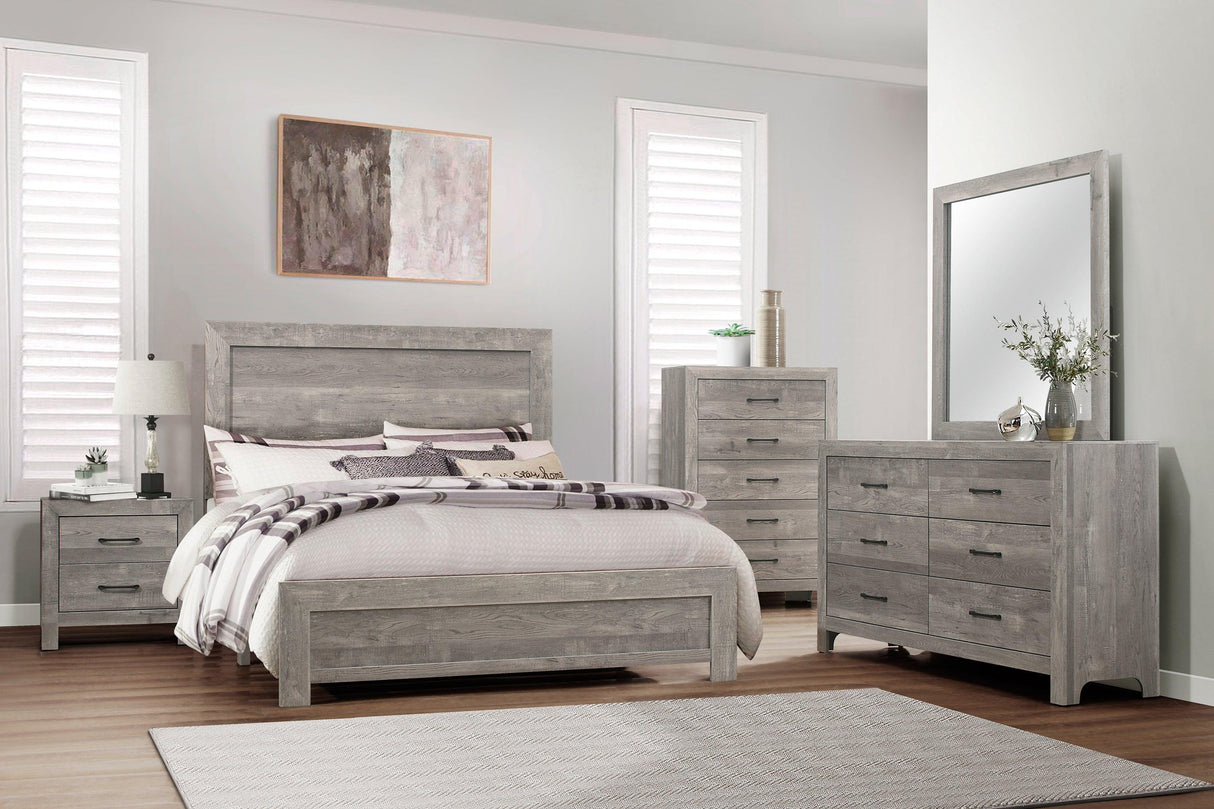 Corbin Gray Panel Bedroom Set by Homelegance at Eve Furniture