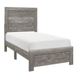 Corbin Gray Twin Panel Bed by Homelegance at Eve Furniture