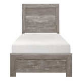 Corbin Gray Twin Panel Bed by Homelegance at Eve Furniture