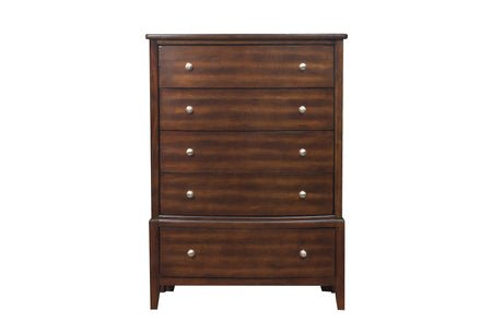 Cotterill Cherry Upholstered Panel Bedroom Set by Homelegance at Eve Furniture