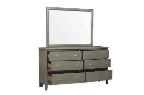 Cotterill Gray Upholstered Panel Bedroom Set by Homelegance at Eve Furniture