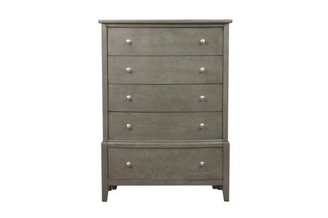 Cotterill Gray Upholstered Panel Bedroom Set by Homelegance at Eve Furniture
