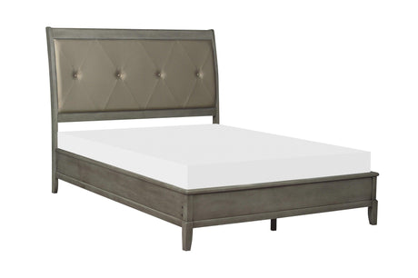 Cotterill Gray Upholstered Panel Bedroom Set by Homelegance at Eve Furniture
