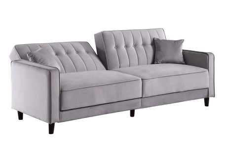 Cozy Grey Adjustable Bed Sofa And Loveseat by New Era Innovations at Eve Furniture