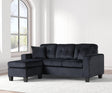 Cris Black Reversible Sectional by Happy Homes at Eve Furniture