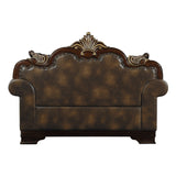 Croydon Dark Cherry Loveseat by Homelegance at Eve Furniture