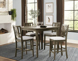 Cruz Gray Mindy 5-Piece Counter Height Set by Homelegance at Eve Furniture