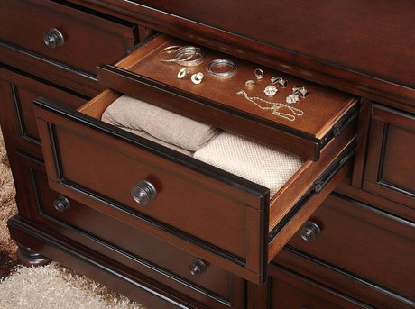 Cumberland Brown Cherry Dresser by Homelegance at Eve Furniture