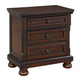 Cumberland Brown Cherry Nightstand by Homelegance at Eve Furniture