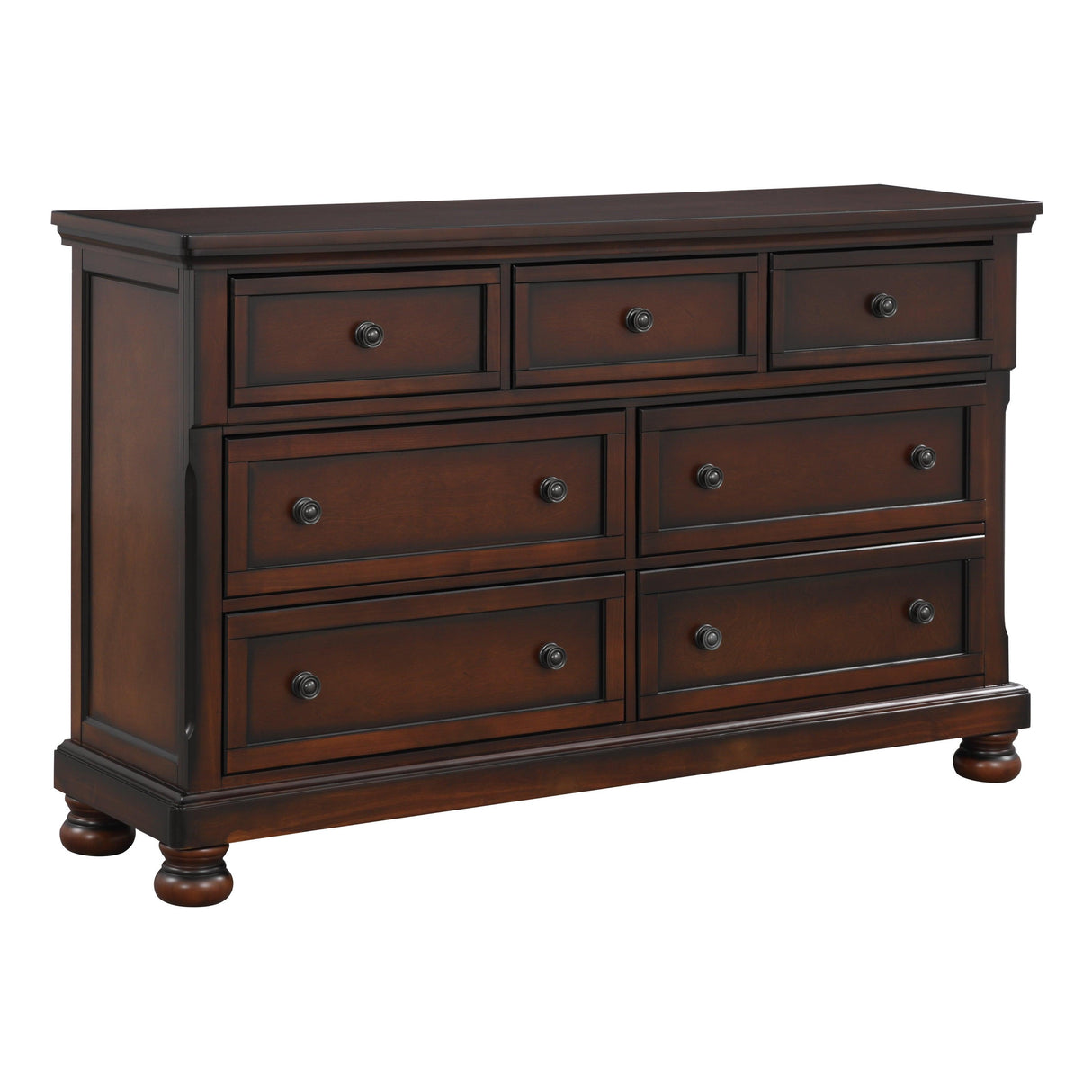 Cumberland Brown Cherry Sleigh Storage Platform Bedroom Set by Homelegance at Eve Furniture
