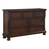 Cumberland Brown Cherry Sleigh Storage Platform Bedroom Set by Homelegance at Eve Furniture