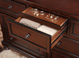 Cumberland Brown Cherry Sleigh Storage Platform Bedroom Set by Homelegance at Eve Furniture